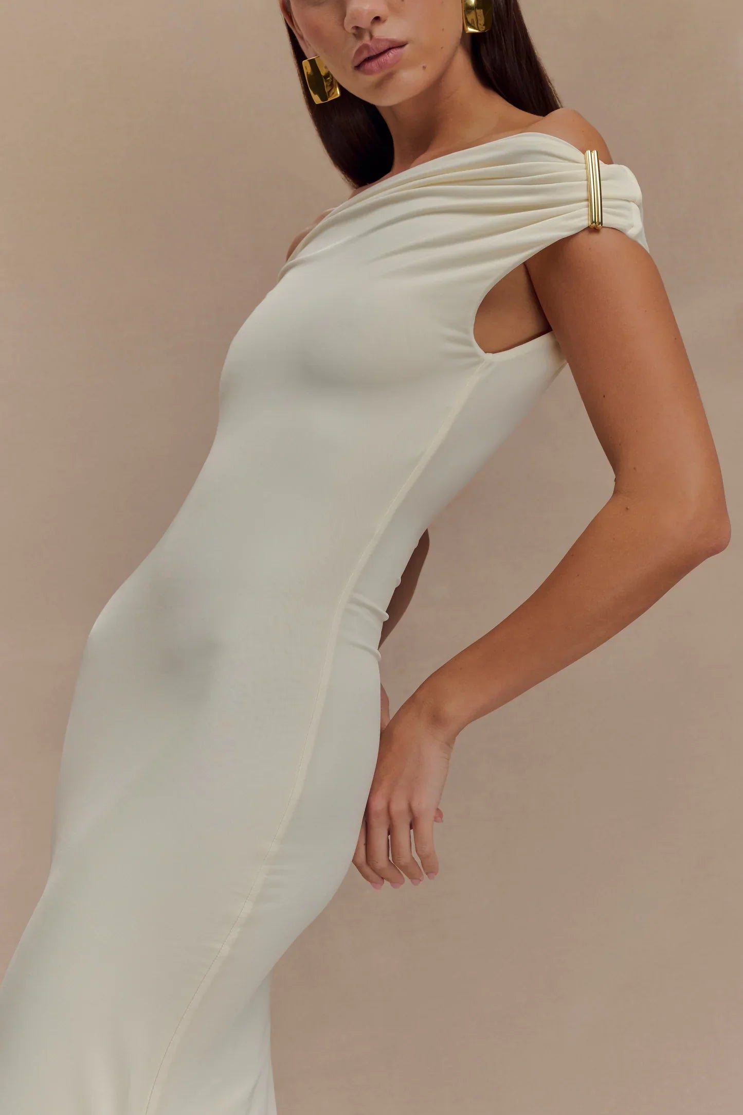 Elegance Off-Shoulder Maxi Dress